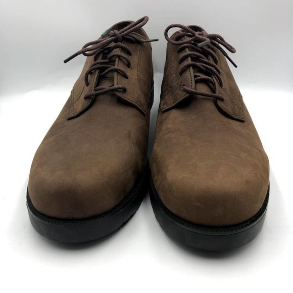School Issue Men's Brown Leather Oxford Shoes - Picture 12 of 13